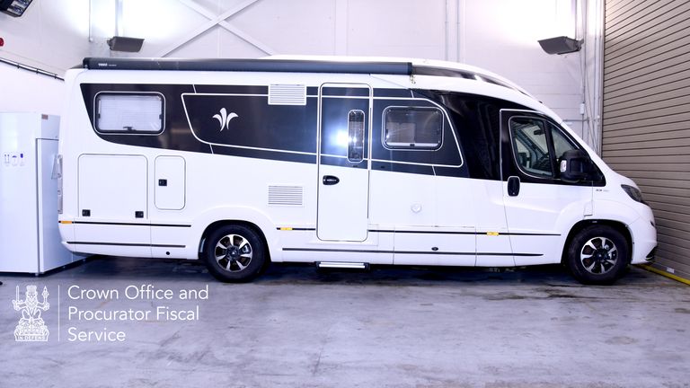 The motorhome bought by Peter Murrell. Pic: Crown Office and Procurator Fiscal Service 