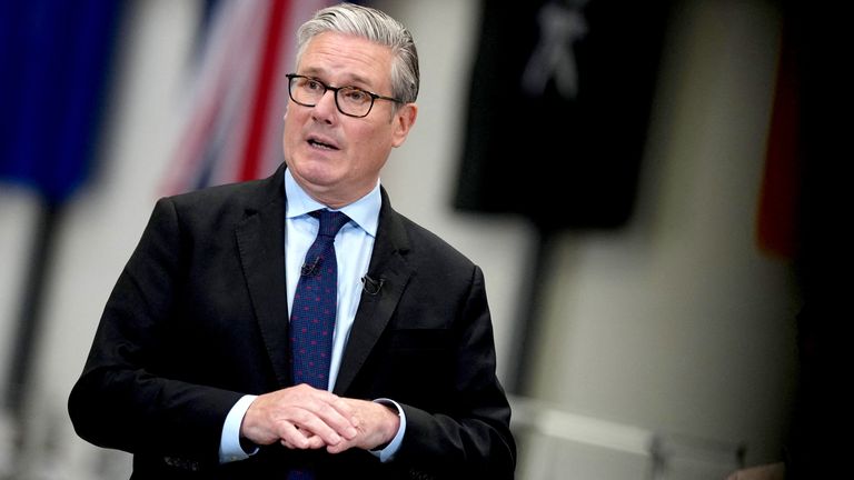 Prime Minister Keir Starmer visited STARK, a leading defence tech company in Swindon earlier this month. Pic: Reuters