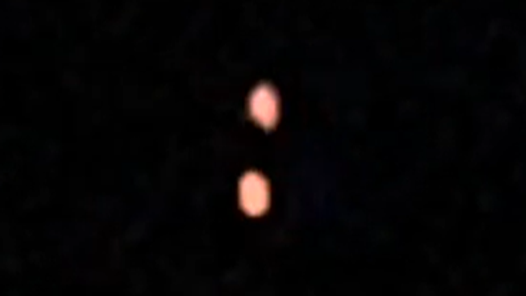 Footage appears to show red orbs over the northeastern US in March 2022. Pic: US Defense Department
