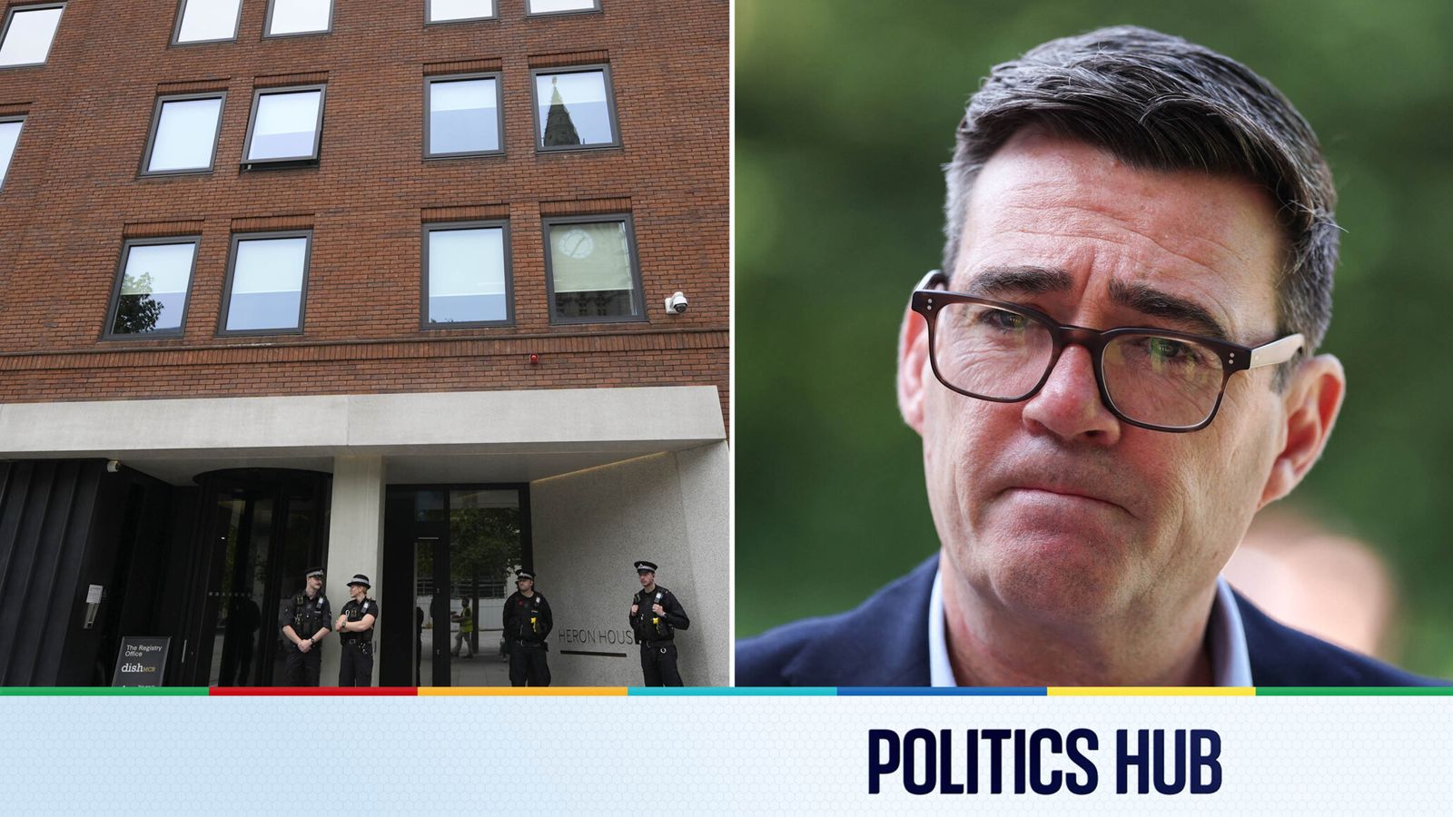Politics latest: 'Situation room for making Britain better' - Burnham to work from new No 10 North for first time | Politics News | Sky News