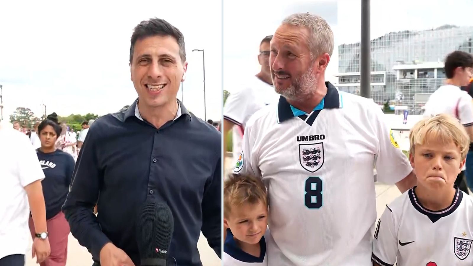 Rob Rajnyr Heartbreak for England fans as they lose to Argentina. | UK News | Sky News