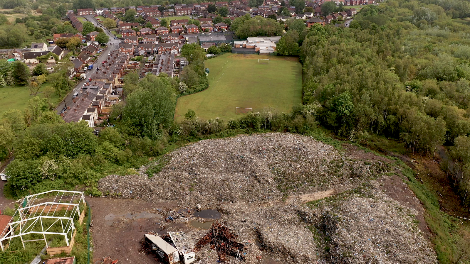 Four men arrested over illegal waste dumping at 'infamous' site