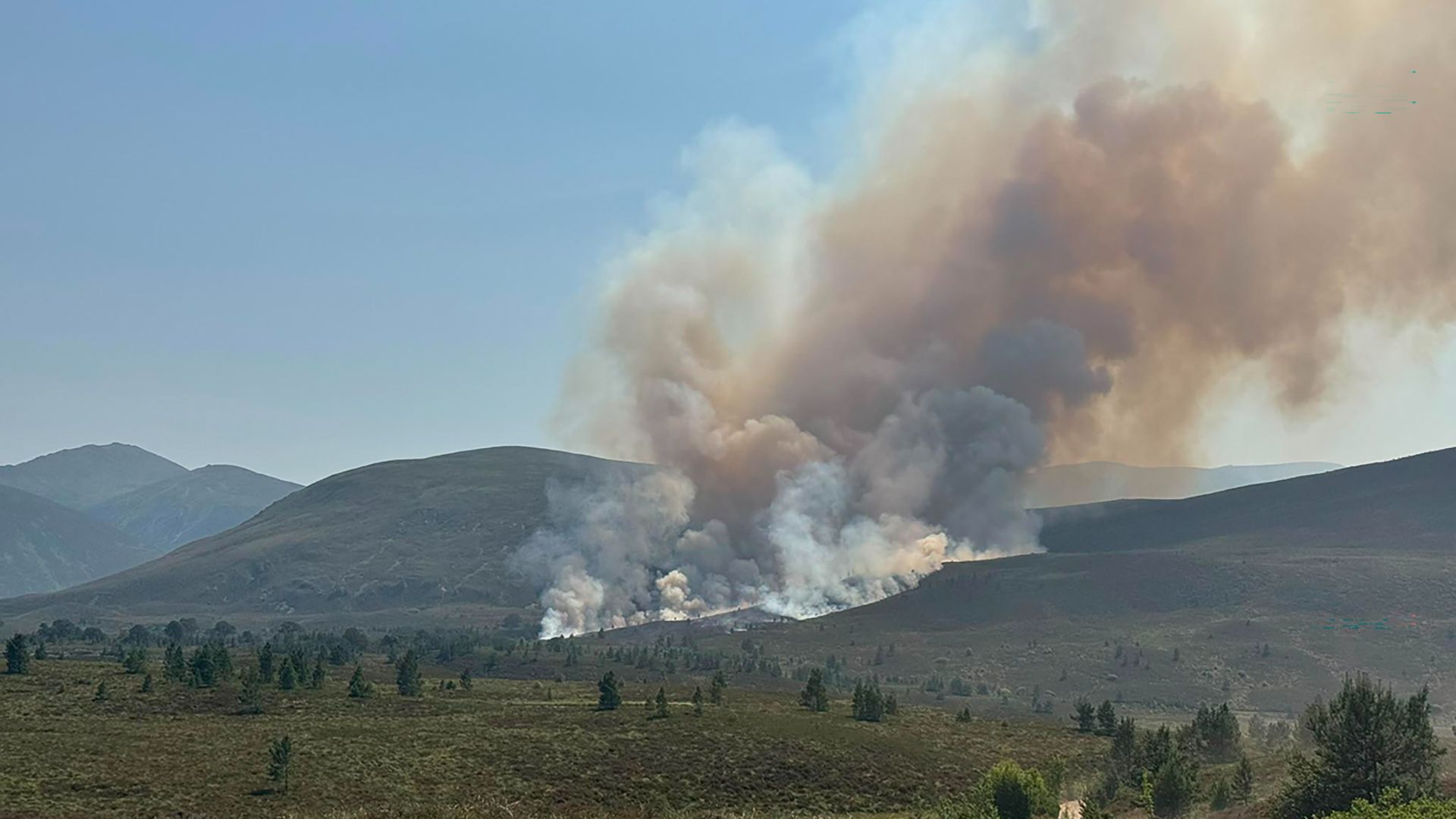 'It got scary very quickly': Firefighters battling wildfire in UK's largest national park