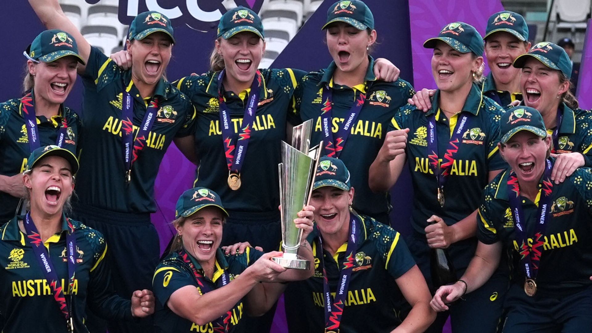 Australia romp past England to secure seventh Women's T20 World Cup title