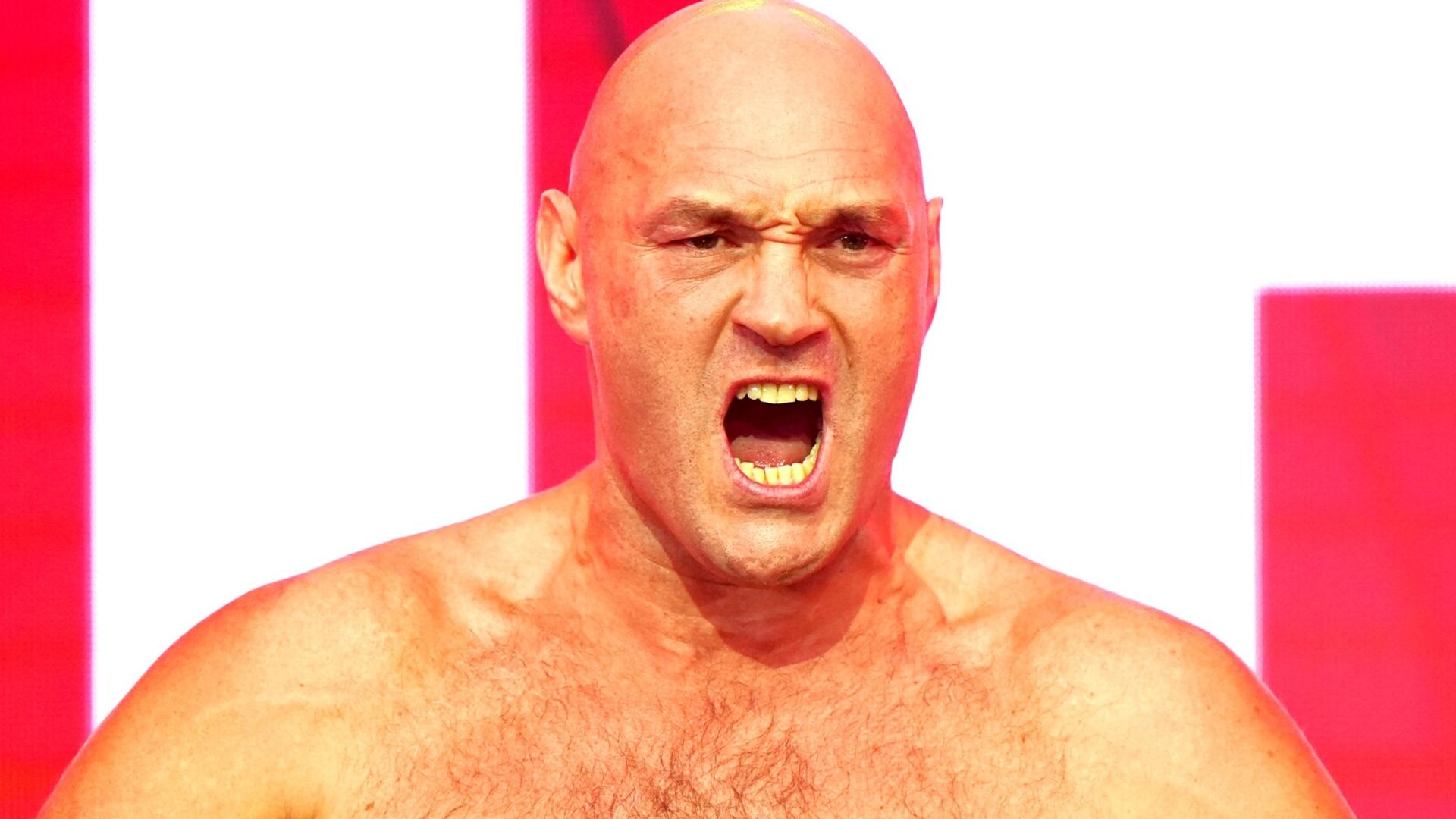 Fury weighs in nearly two stone lighter than Wach