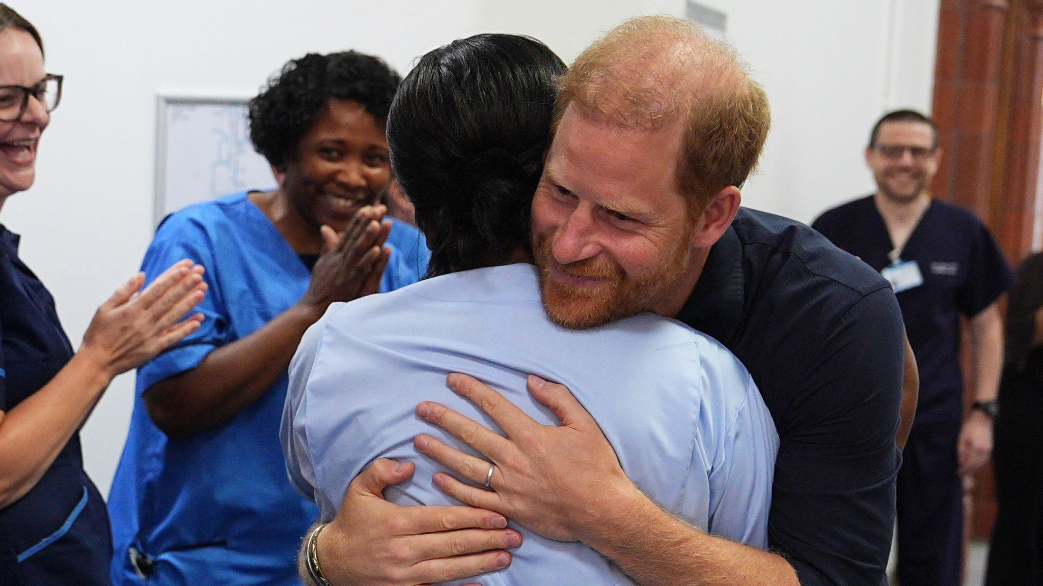 Prince Harry visits hospital as brother William plays crazy golf and King Charles examines a penguin | UK News | Sky News