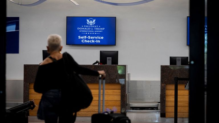 Airport officials said the rebranding would take 'several weeks'. Pic: Reuters