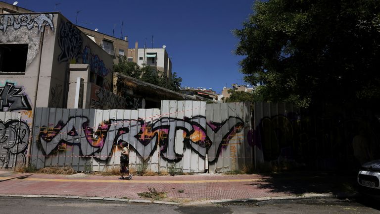 Elisabeth-Jane Ross' body was found in an abandoned building in Athens. Pic: Reuters