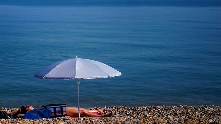 Deal beach in Kent. Pic: PA