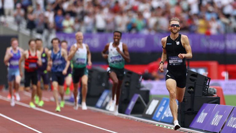 Kerr left the other runners in his wake. Pic: Reuters