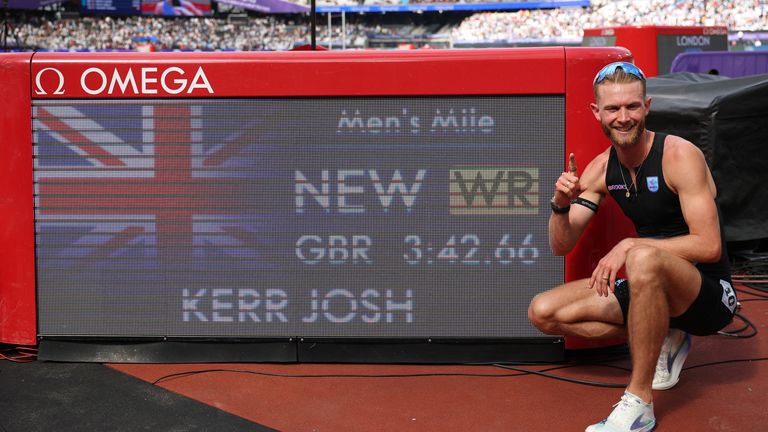 The landmark mile record is back in British hands. Pic: Reuters