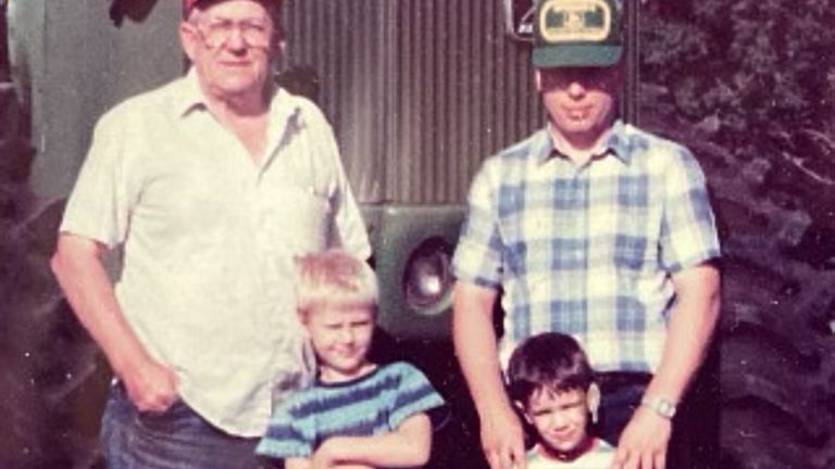 Bud Bylin (L-R), Darren Bylin, Kyle Bylin and Keith Bylin. File pic: Family handout via AP