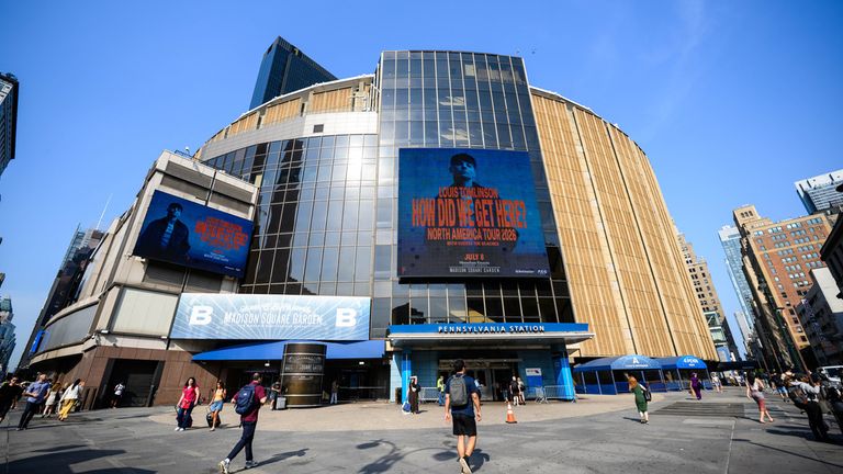 The party is expected to take place at Madison Square Garden indoor arena in New York. Pic: Tom Weller/ picture-alliance/ dpa/ AP