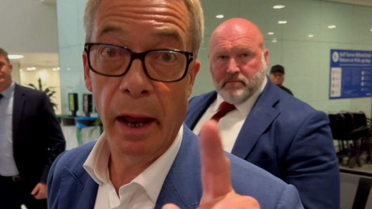 Farage accused Sky News of 'harassing' his family; Sky News has not  contacted anyone from his family about the story.