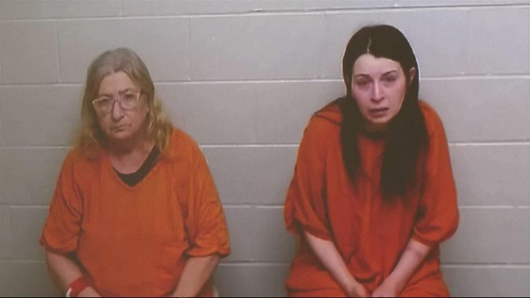 Christina Siders and Elizabeth Siders. Pic: AP