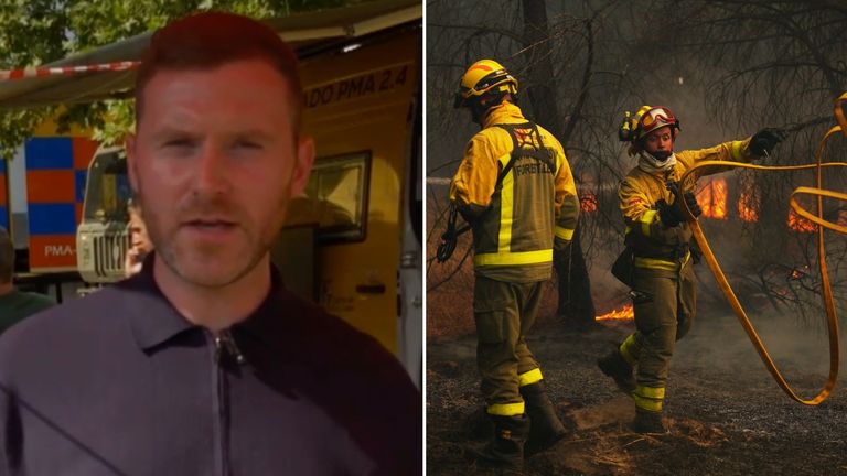 Spanish authorities race to map spread of wildfire | News UK Video News ...