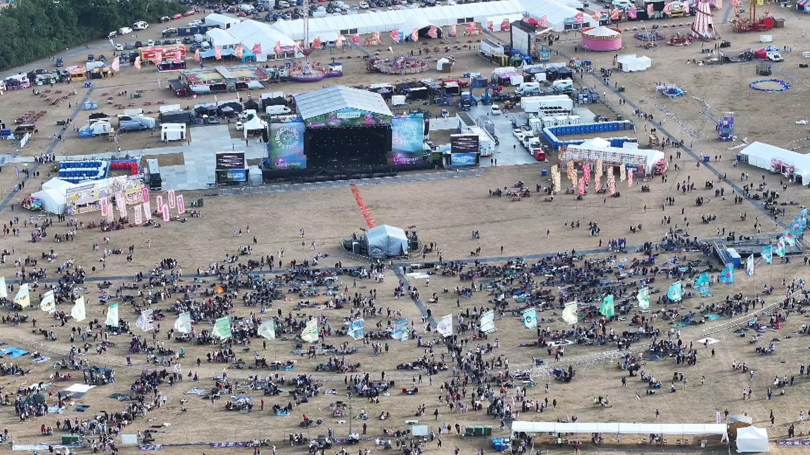 Man killed and six injured after sign falls at Christian festival | UK ...