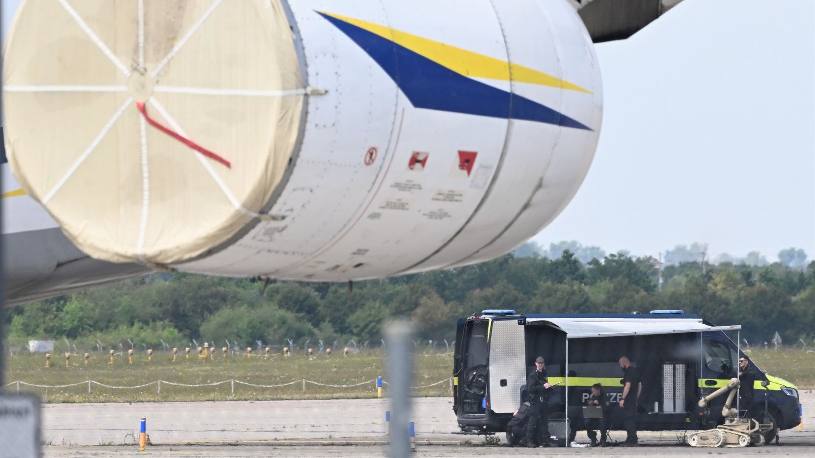 Explosive drone 'serious attack' on Germany - as reports claim jet was carrying ammunition