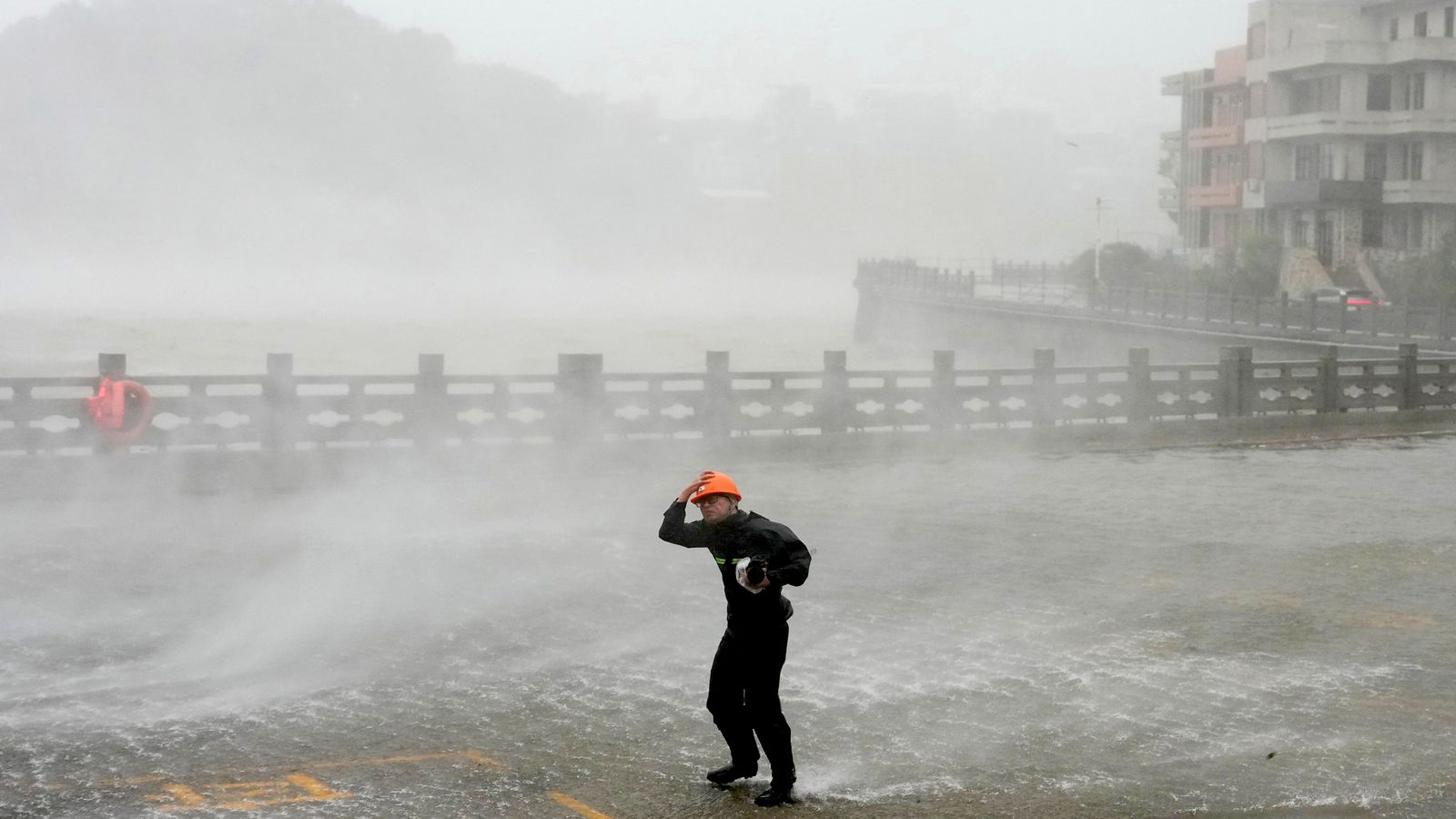 Hundreds of flights cancelled as Typhoon Dolphin hits China