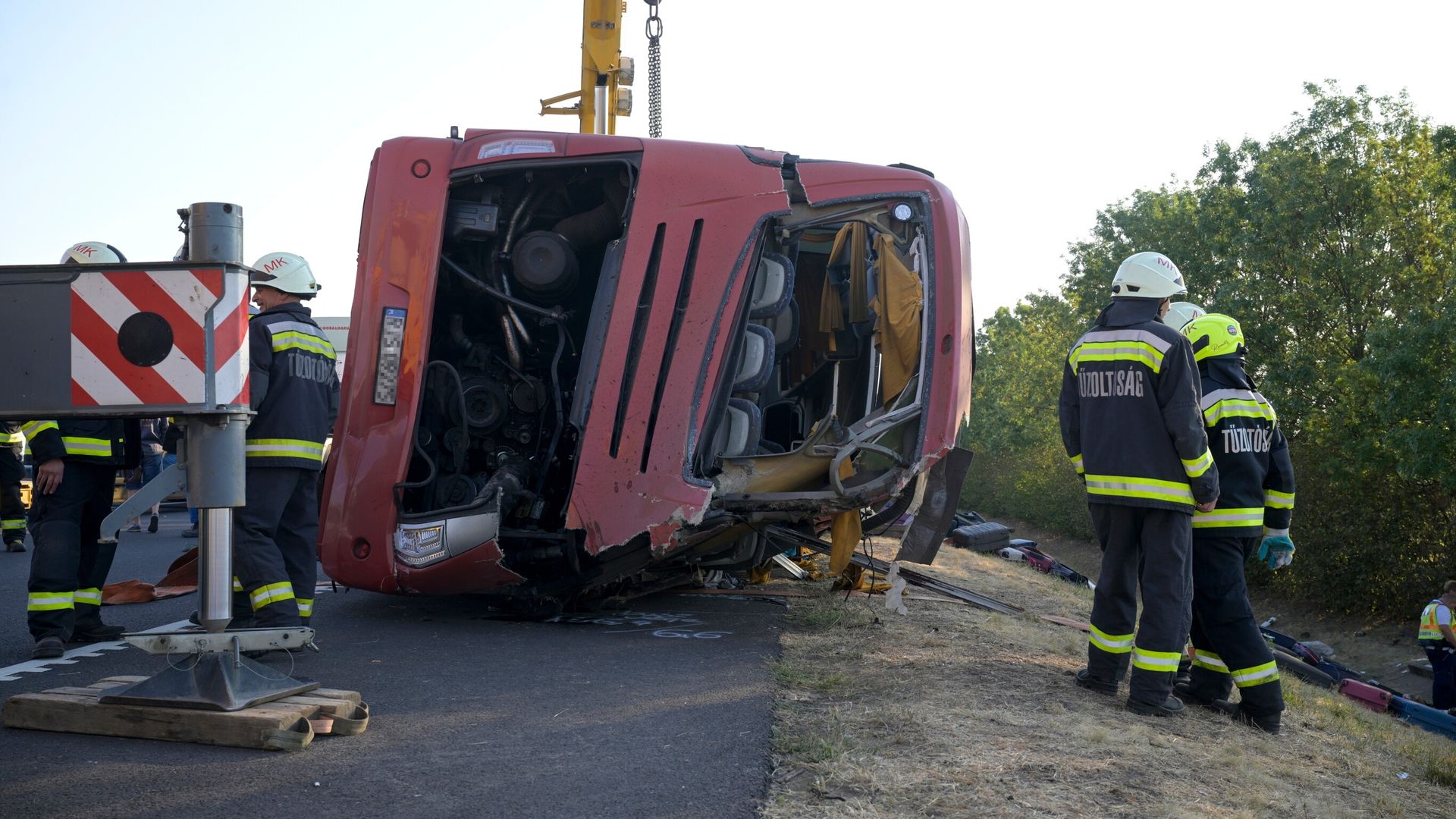 Twelve killed as tourist bus crashes in Hungary