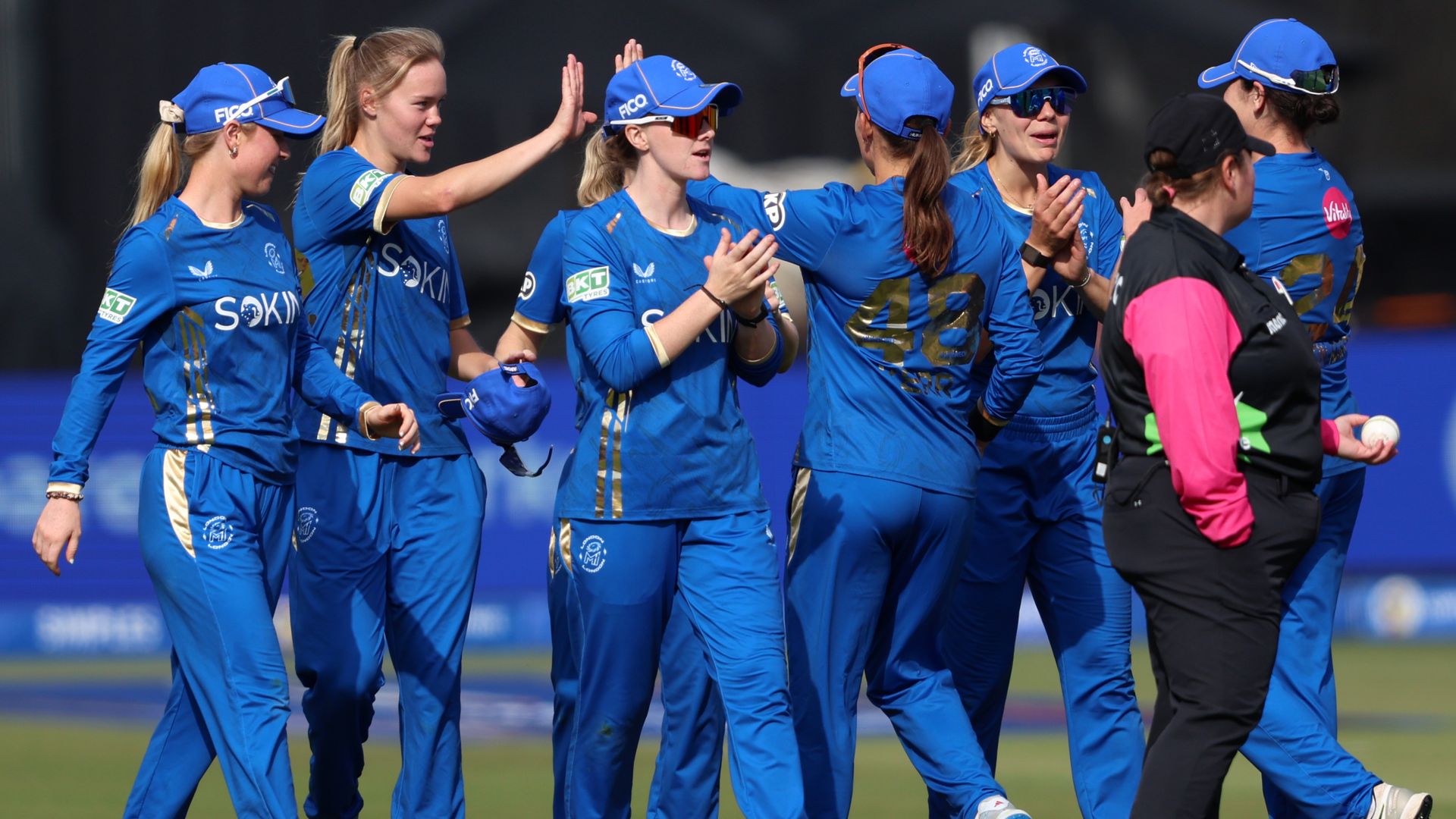 Kerr and Matthews help MI London women to belated first win of season