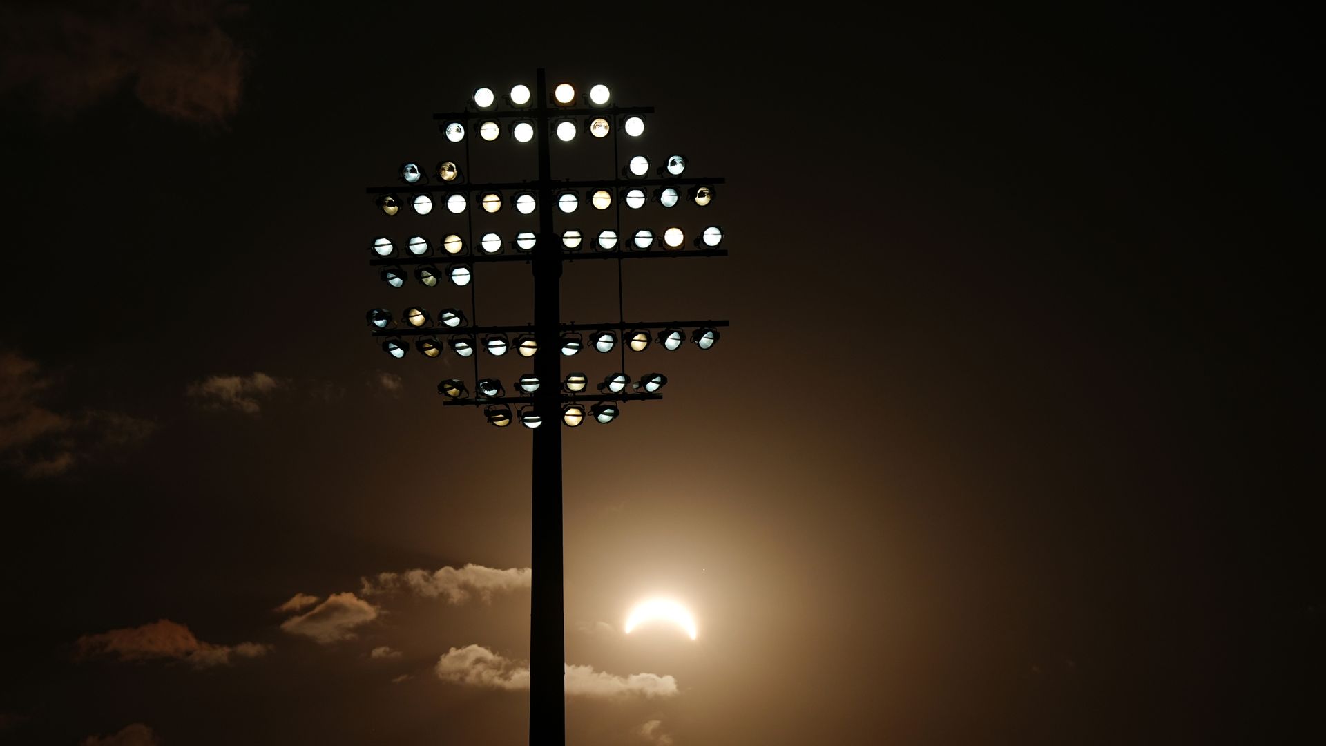 Sports fans watch on as Britain experiences fullest solar eclipse since 1999
