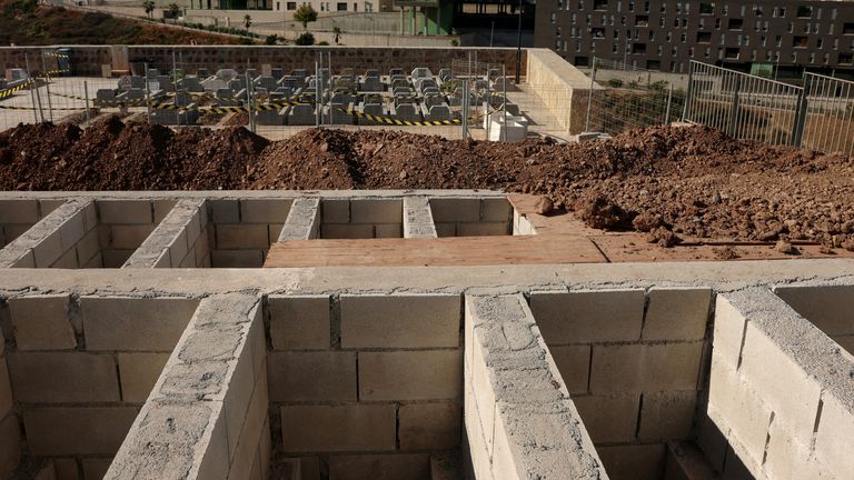Fresh graves lie open in Ceuta, where dozens of migrants died trying to enter the Spanish enclave. Pic: Reuters