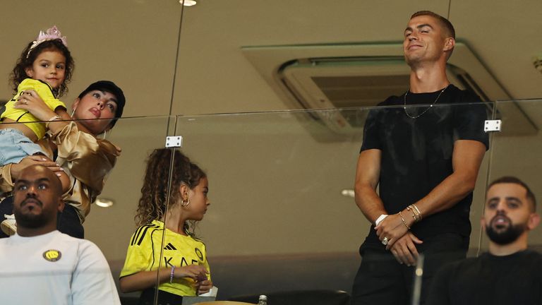 Cristiano Ronaldo at Al Nassr v Al Fateh at Al Awwal Park, Riyadh. Pic: Reuters
