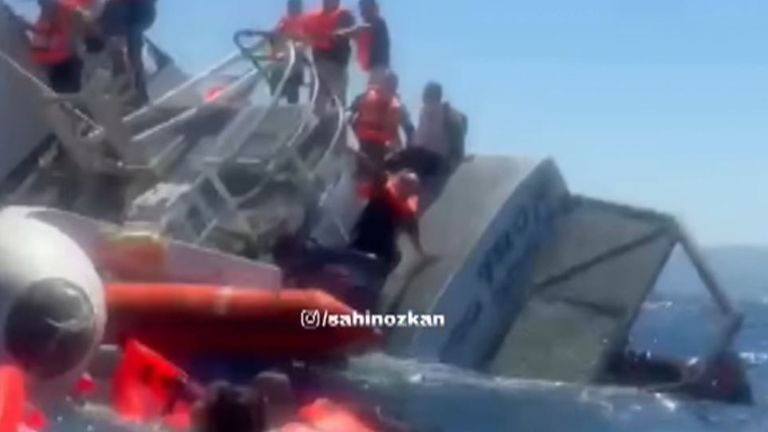 The boat capsized off the coast of northern Cyprus