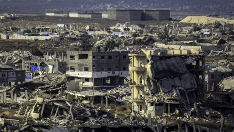 Gaza City. Pic: Cover Images/AP