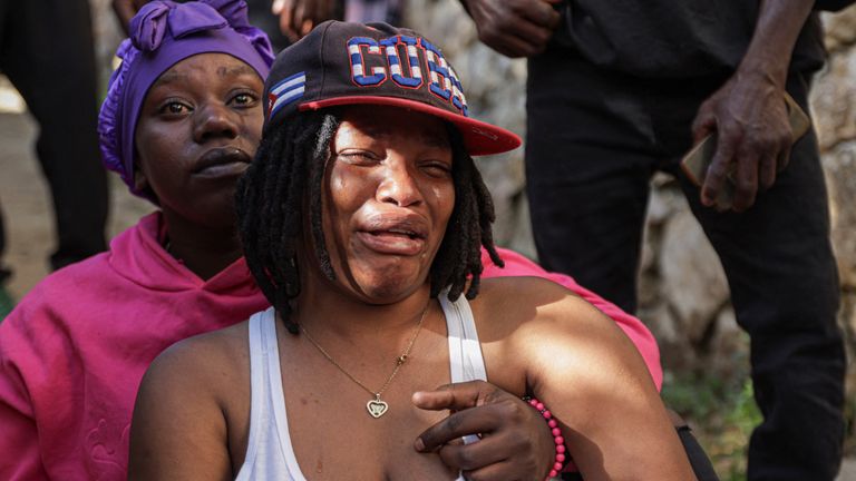 Haitians have been left angered by the attacks and are demanding answers. Pic: Reuters