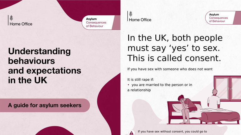 UK Home Office issues guidance to asylum seekers: 'Don't rape, sexually assault or make kissing noises' at people