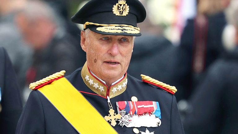 Norway's King Harald. Pic: Reuters