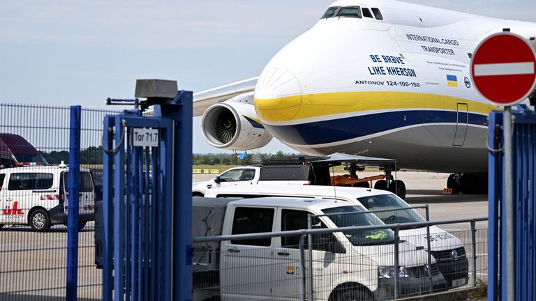 The Antonov cargo jets are famous for their huge size. Pic: AP