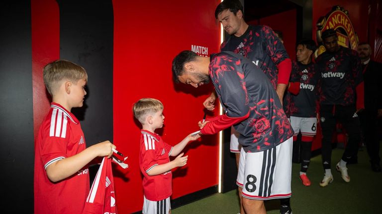 Sons of police officer killed in A66 crash appear as Manchester United  mascots | UK News | Sky News