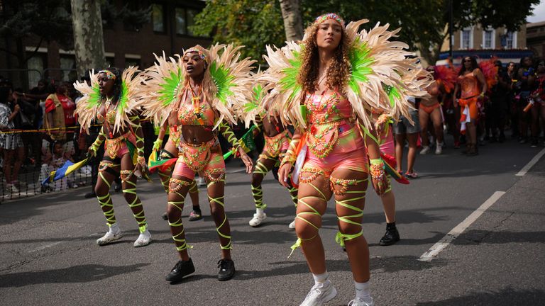 Met Police make 528 arrests over three days at Notting Hill Carnival's 60th anniversary; 345 arrests on Sunday