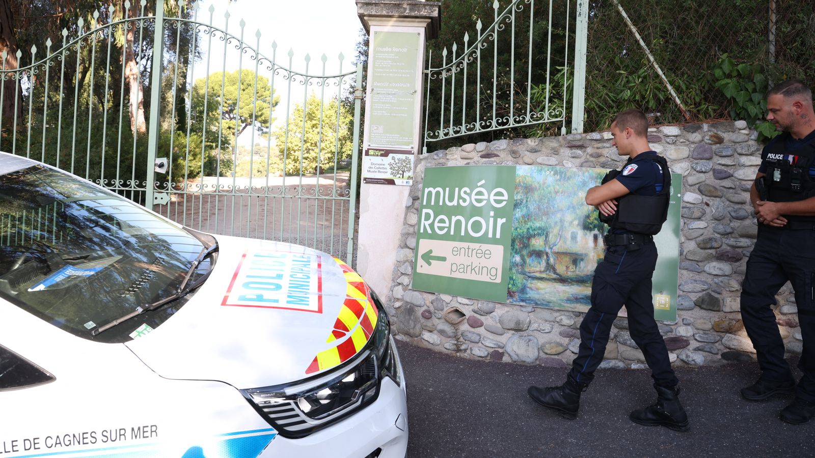 France hit with another museum heist as thieves nab 3 paintings from Renoir Museum and drop one during escape