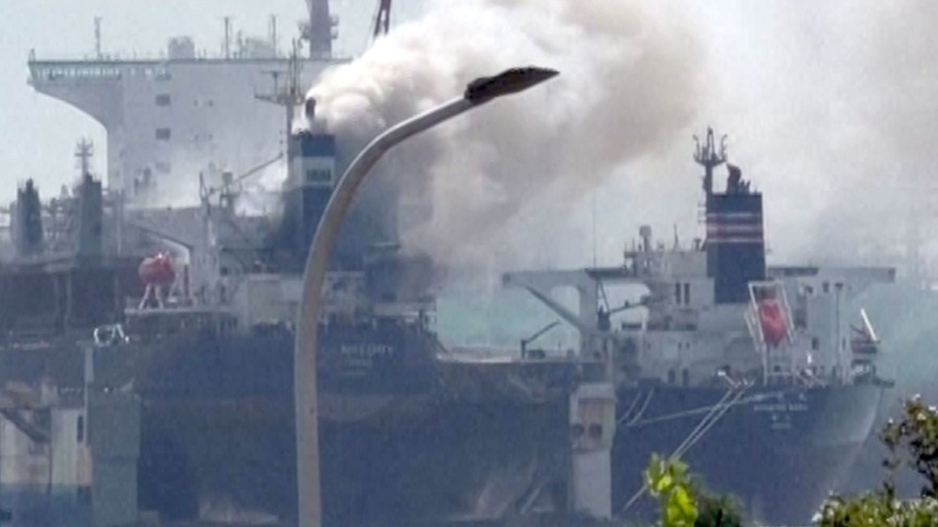 At least 20 people killed after fire breaks out on cargo ship in China port