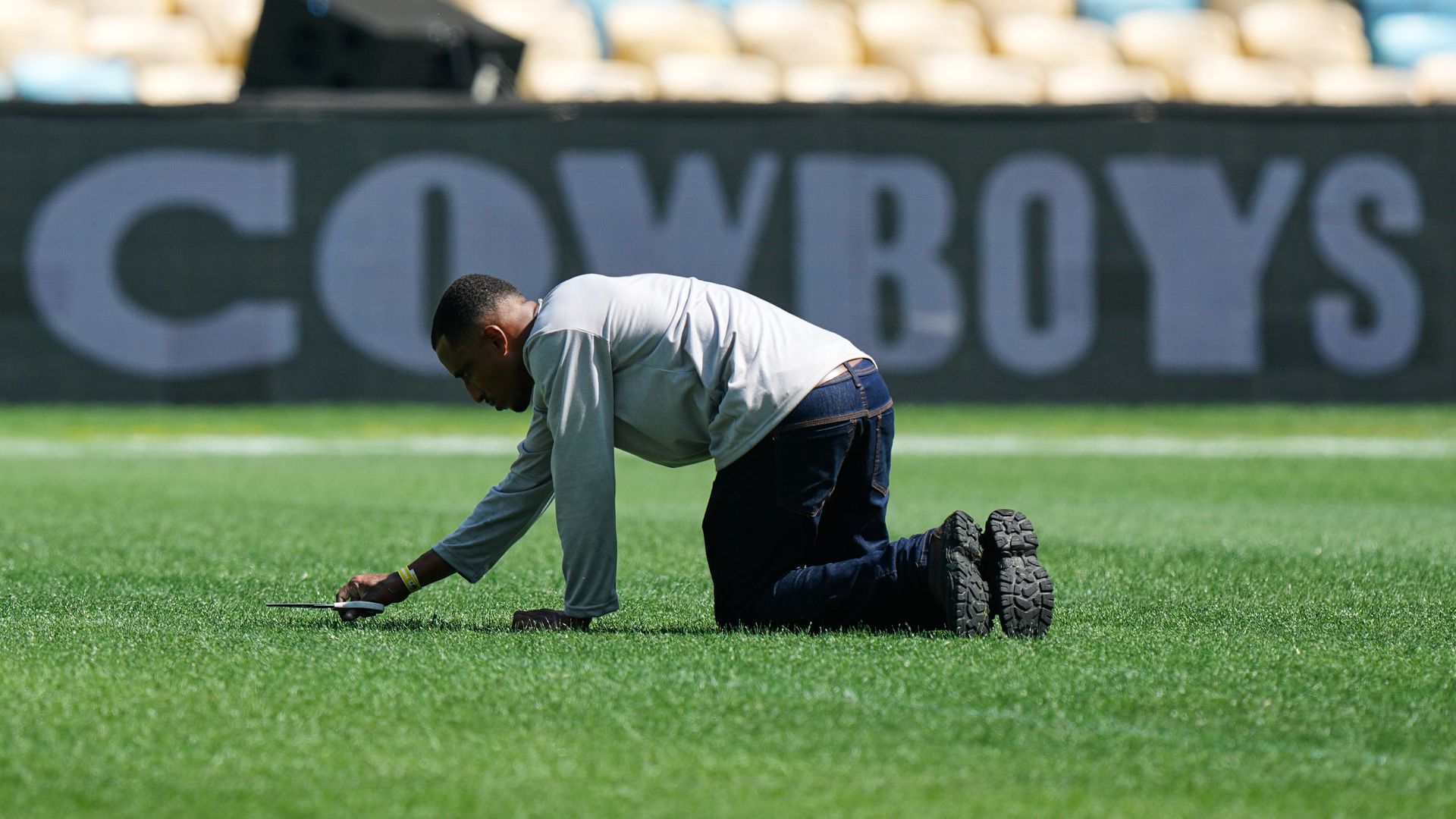 Maracana pitch still being worked on with NFL match just hours away