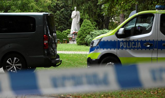 Priest killed and four wounded after stabbing rampage at Polish abbey