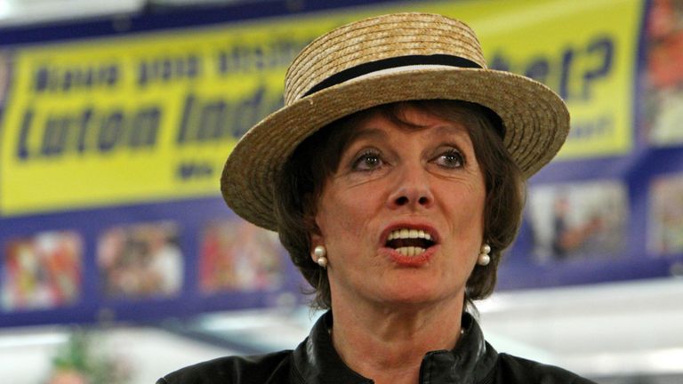 Esther Rantzen in Luton in 2009, where she announced she would stand as an independent candidate at the next General Election. File pic: 