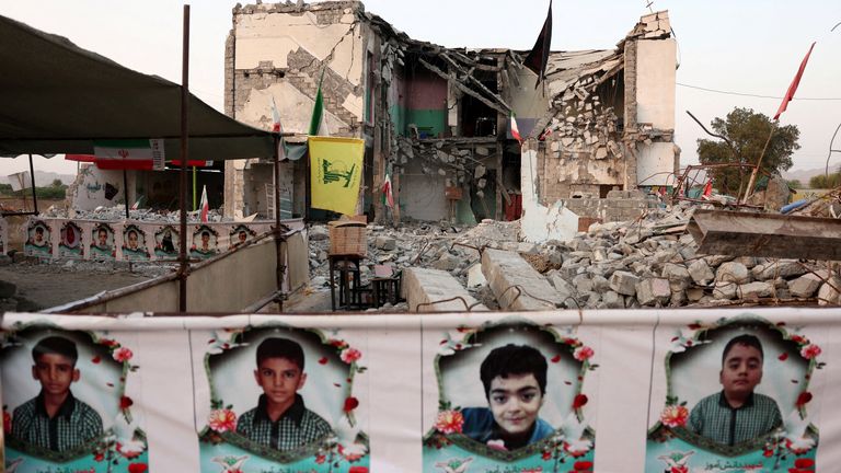The site of the bombing. Pic: Reuters
