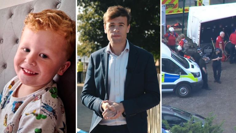 Noah, 3, has been described as non-verbal and partially deaf, causing complications in the search
