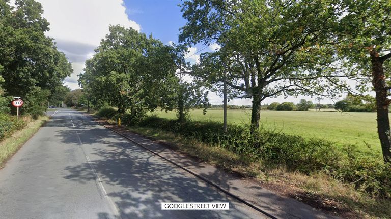 Officers were called to land off Strawberry Lane near Great Wyrley 