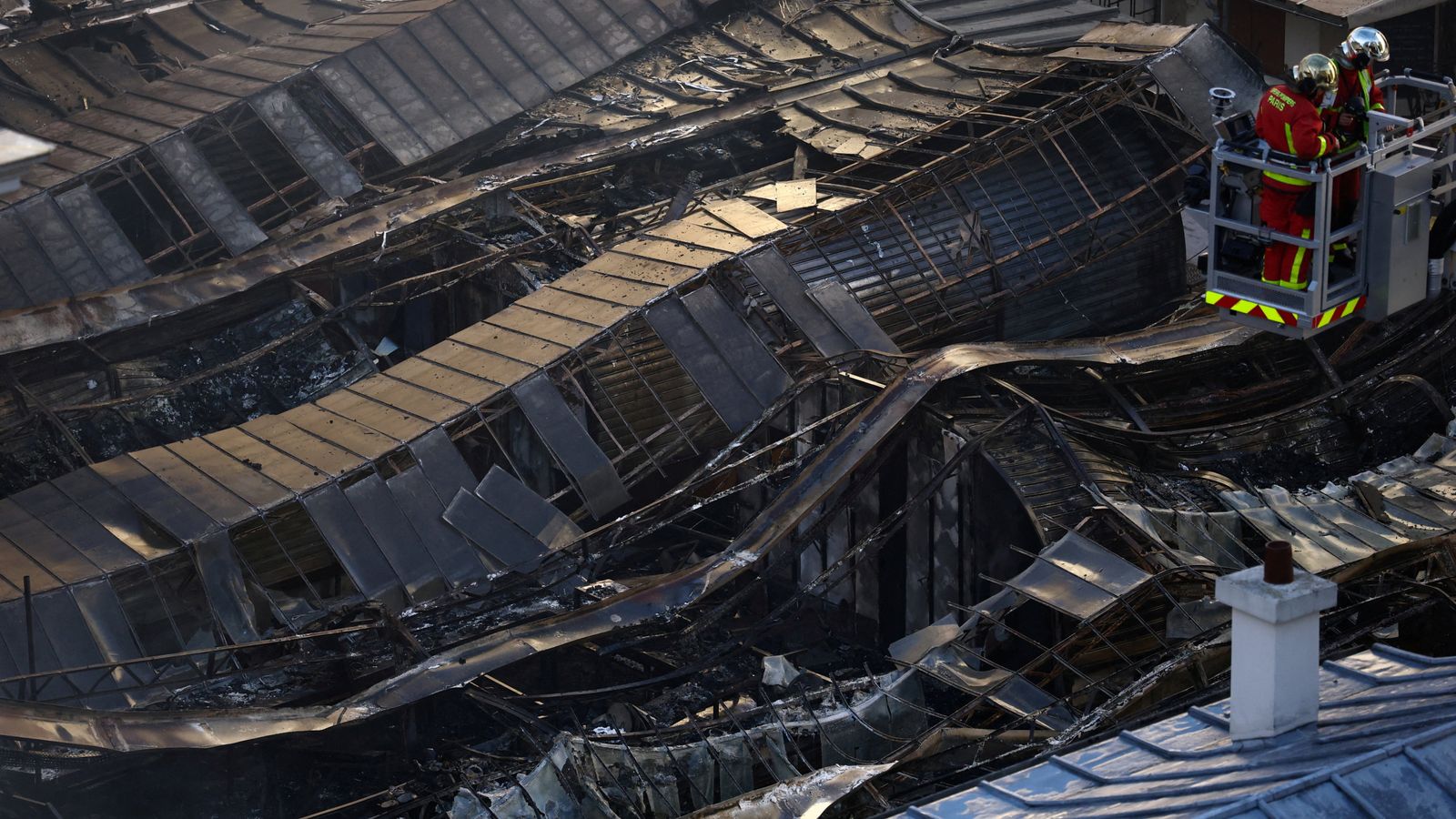 Oldest covered food market in Paris destroyed in fire