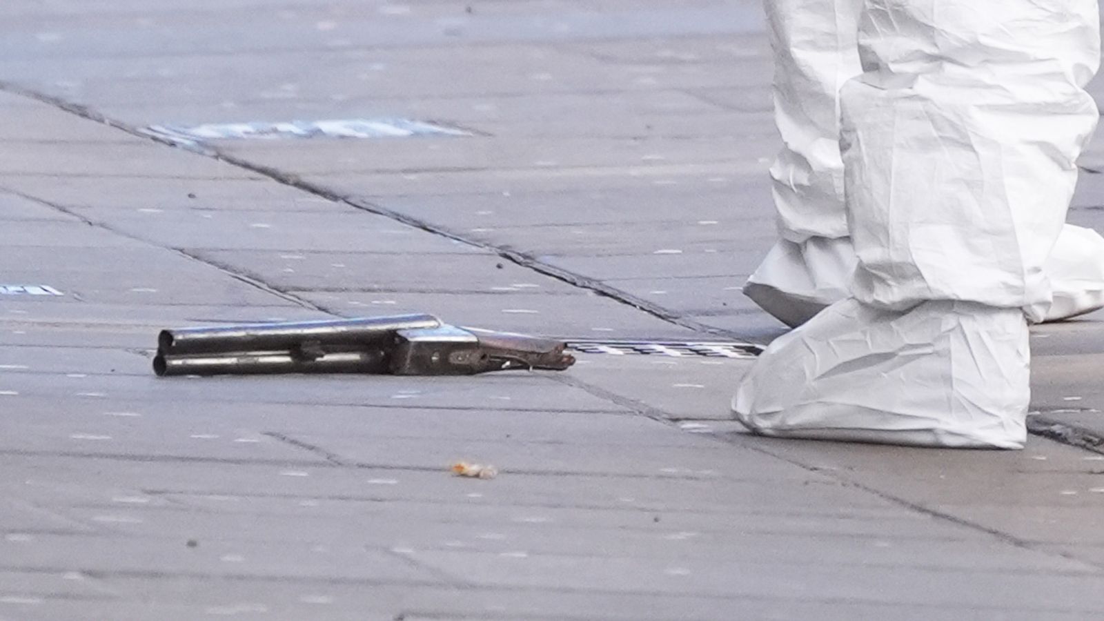 Gun pictured at scene after police officer shot in Nottingham - as ...