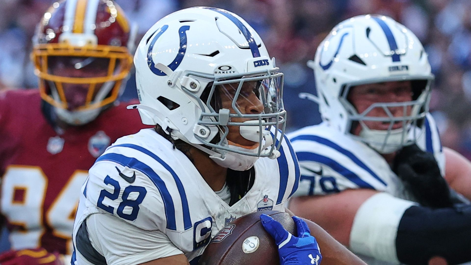 Taylor stars as Colts cruise past Commanders in NFL's return to London