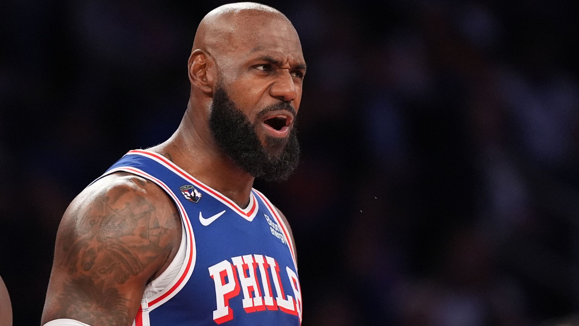 LeBron's Sixers knock off champion Knicks in sensational victory