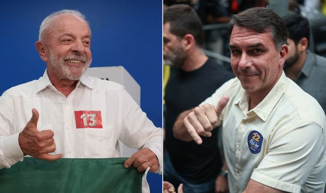 Poll V2 Brazilians head to the polls with Luiz Inacio Lula da Silva and Flavio ...