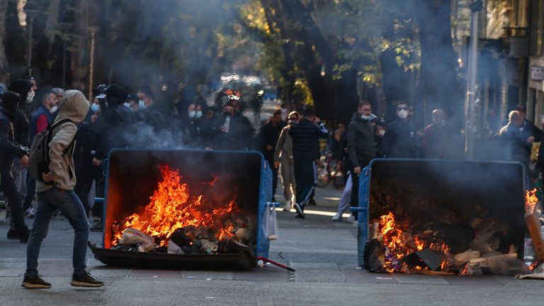 PM Edi Rama said anti-government protest could jeopardise Albania's bid for EU membership. Pic: Reuters